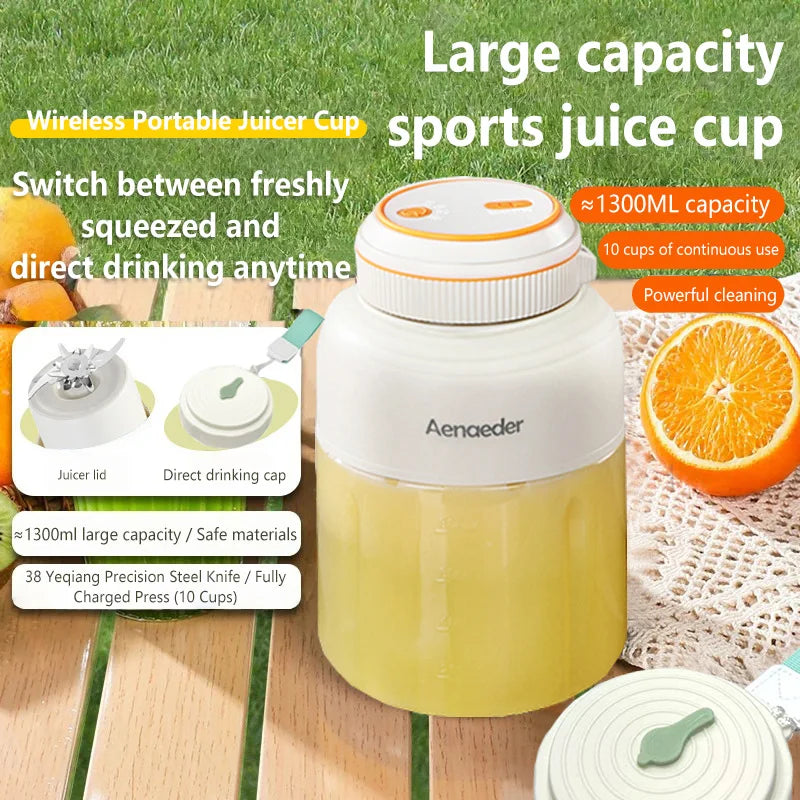 The Gadget Flame™ Smart Portable Blender Bottle for Smoothies & Shakes