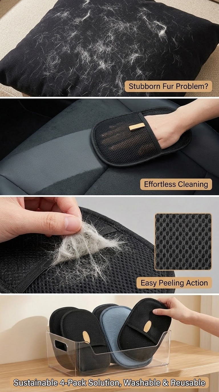 The Gadget Flame™ Premium Pet Hair Remover | Reusable Static Cleaning Pad