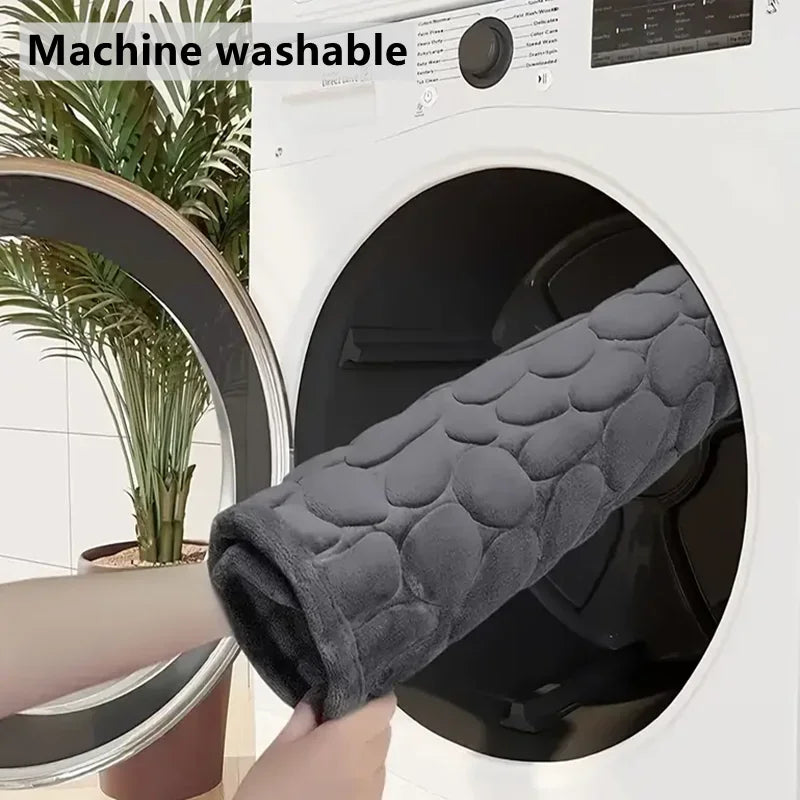 The Gadget Flame™ Luxury 3D Pebble Memory Foam Bath Mat – Ultra Soft & Super Absorbent