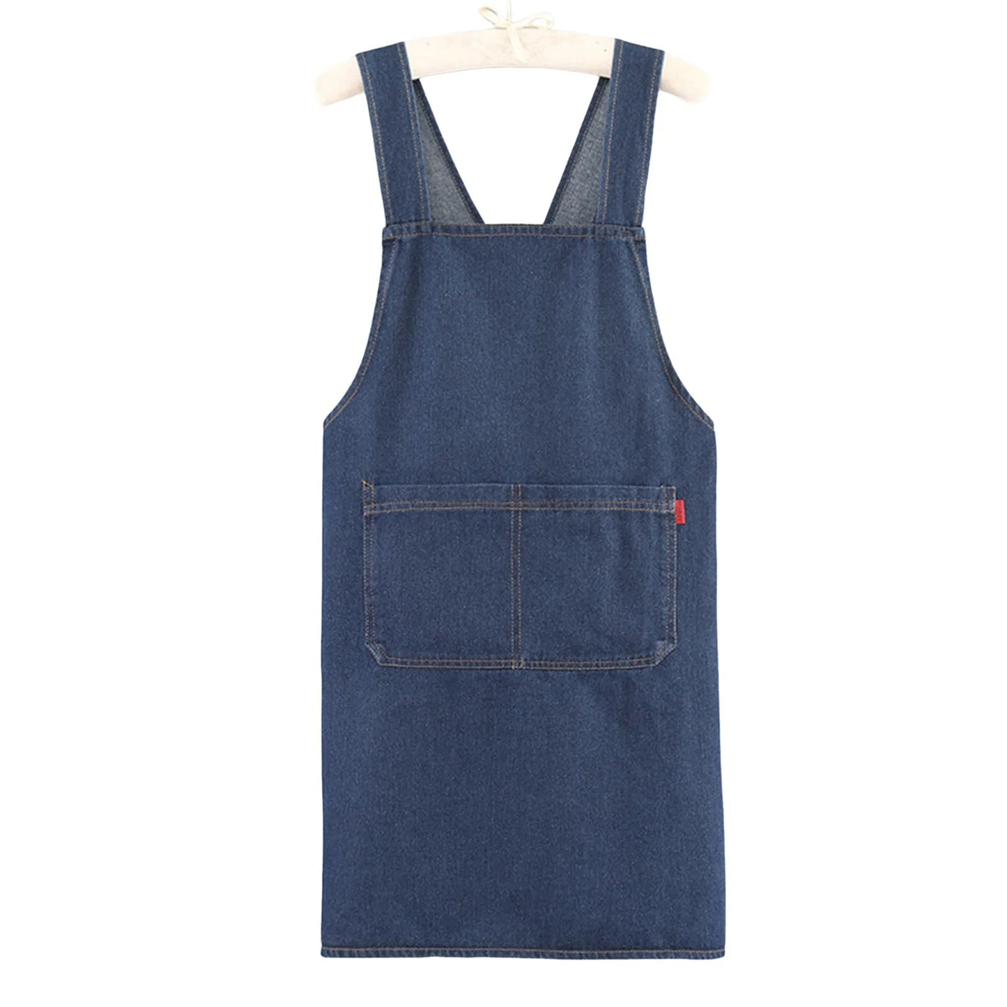 Premium Denim Kitchen The Gadget Flame™ Premium Denim Kitchen Apron with Front Pocketwith Front Pocket