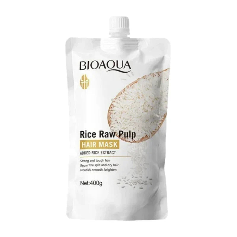 The Gadget Flame™ Rice Glow Pro Hair Mask Premium Rice Protein Deep Repair & Nourishing Hair Treatment – 400g