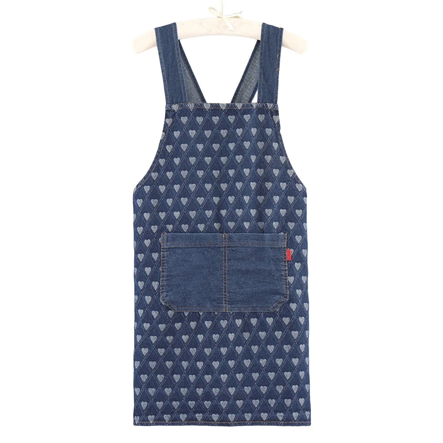 Premium Denim Kitchen The Gadget Flame™ Premium Denim Kitchen Apron with Front Pocketwith Front Pocket