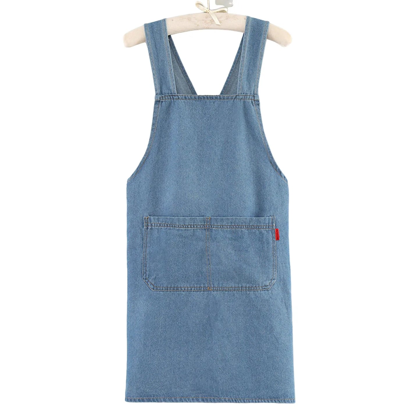 Premium Denim Kitchen The Gadget Flame™ Premium Denim Kitchen Apron with Front Pocketwith Front Pocket