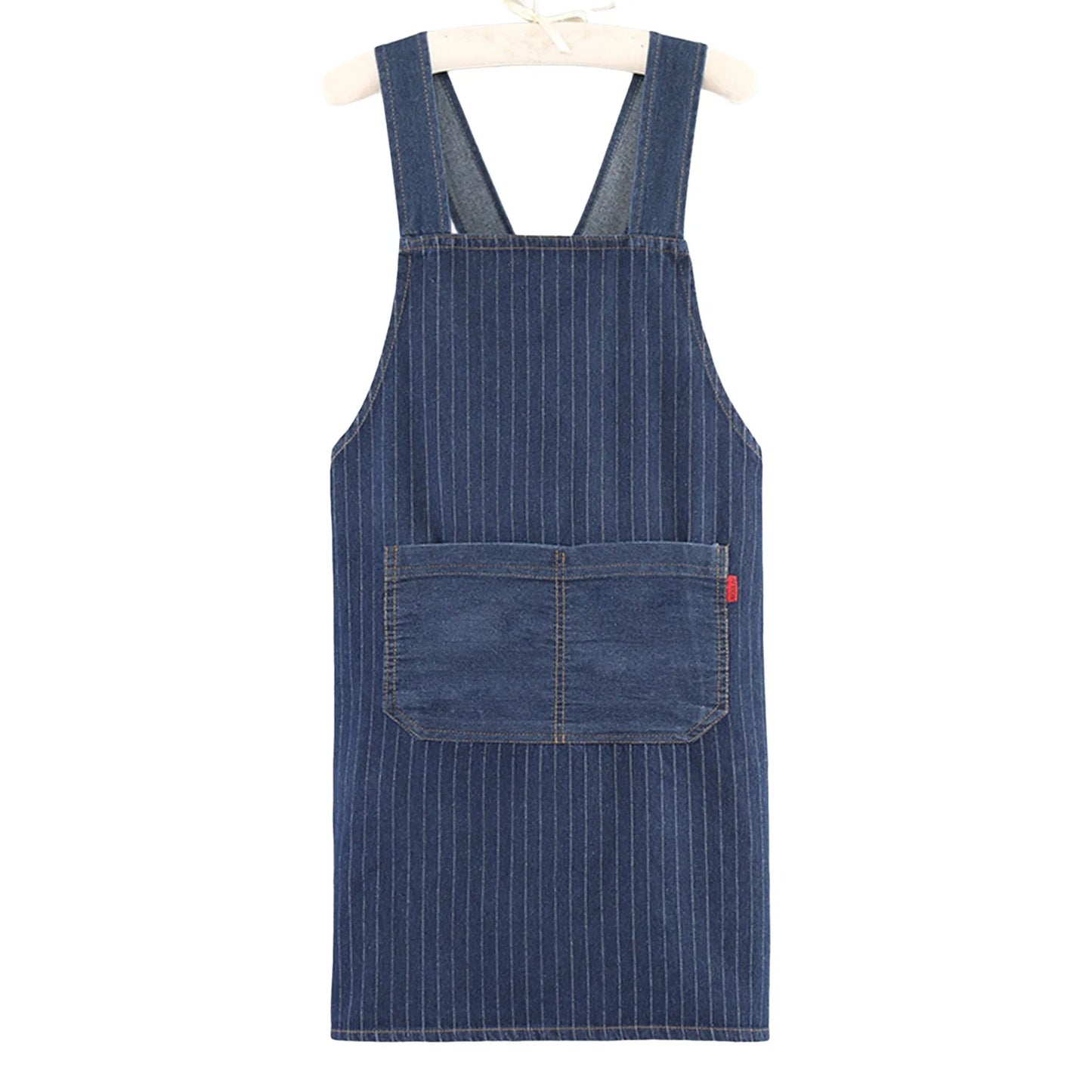 Premium Denim Kitchen The Gadget Flame™ Premium Denim Kitchen Apron with Front Pocketwith Front Pocket