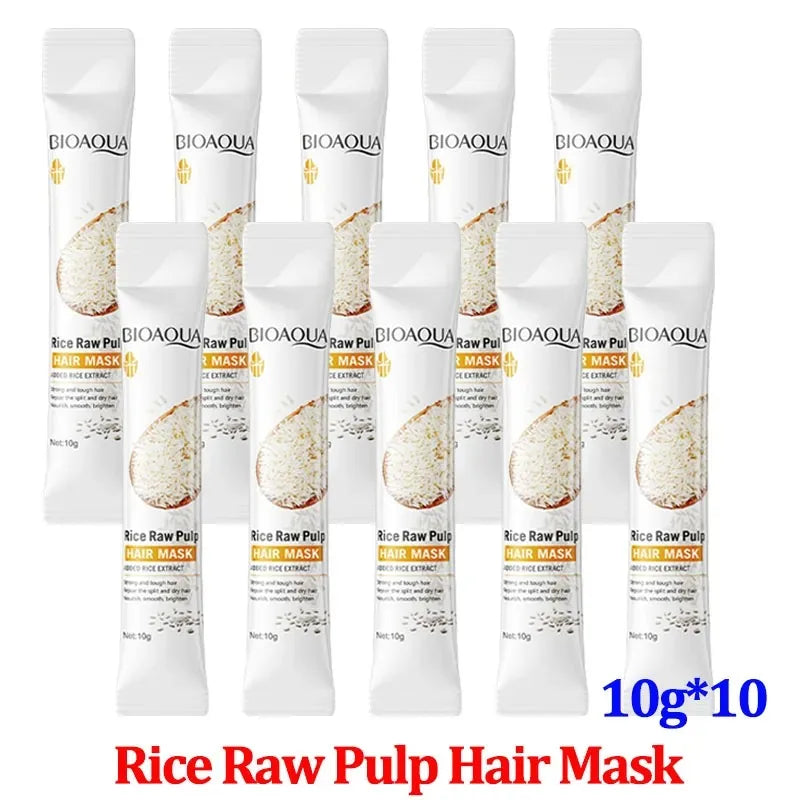 The Gadget Flame™ Rice Glow Pro Hair Mask Premium Rice Protein Deep Repair & Nourishing Hair Treatment – 400g