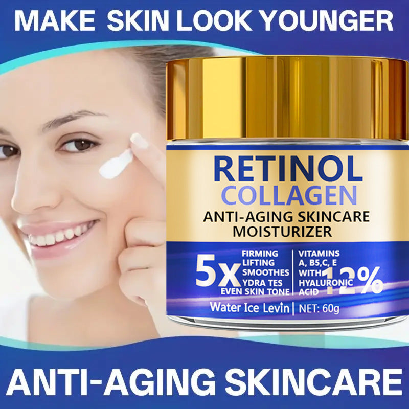 The Gadget Flame™ Retinol Collagen Renewal Cream Advanced Day & Night Moisturizer with Retinol, Collagen & Hyaluronic Acid – 60g